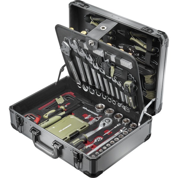 Mallette aluminium avec 160 outils